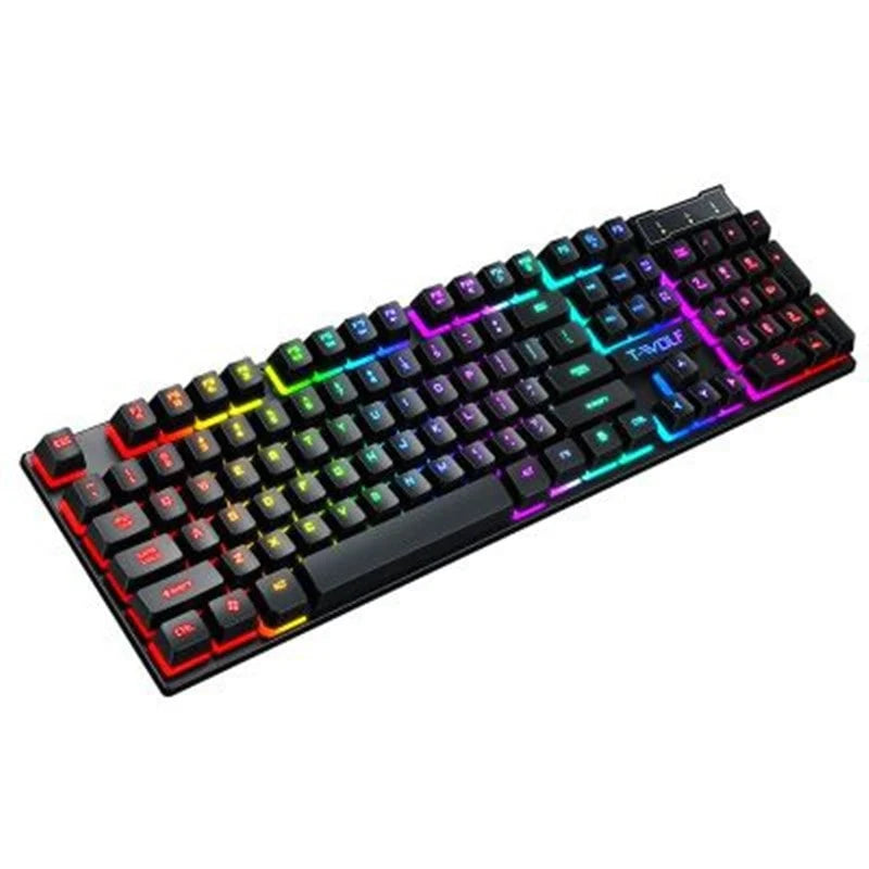 Gaming Keyboard & Mouse Combo Full-Size RGB Wired USB