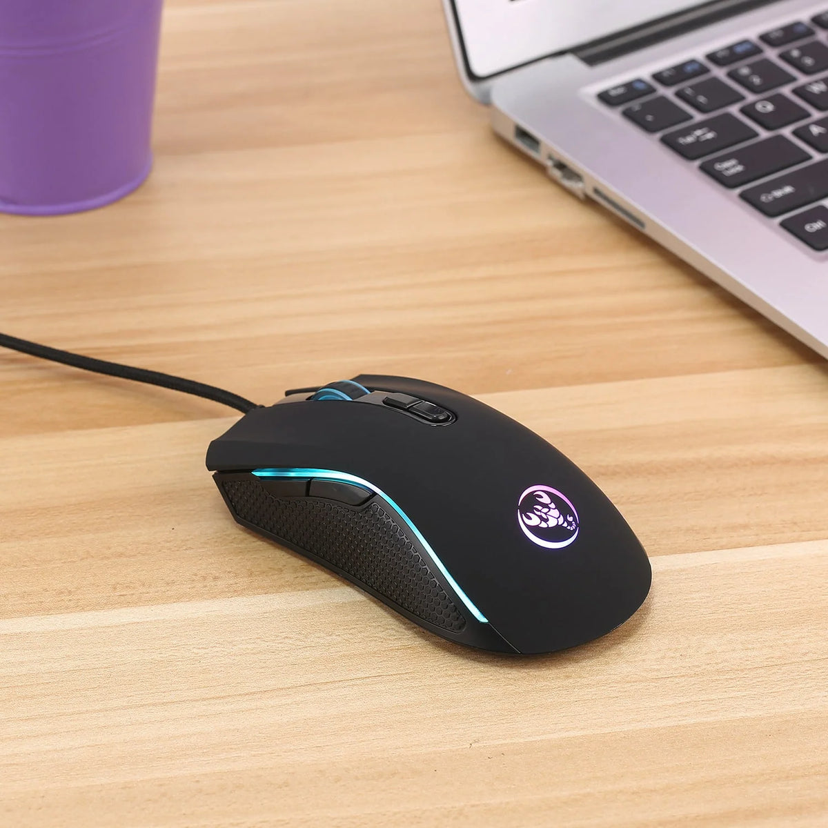 Gaming Keyboard & Mouse Combo Full-Size RGB Wired USB