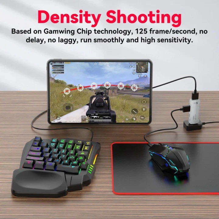 Gaming Keyboard & Mouse Combo RGB Backlit 35-Key Anti-Ghosting