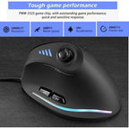 Gaming Mouse Vertical Ergonomic RGB 11 Programmable Buttons