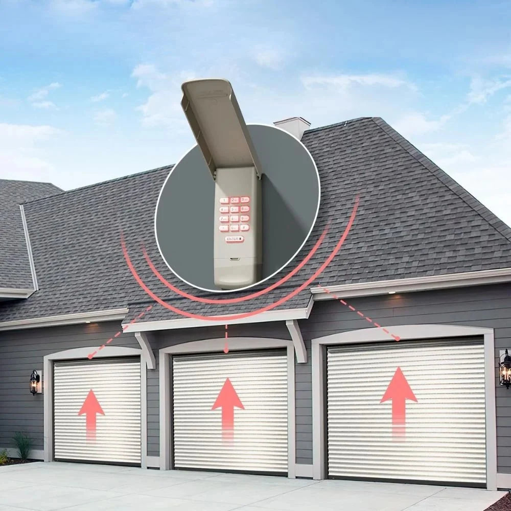 Garage Door Keypad Backlit & Weatherproof Rolling Code