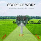 Garden Animal Repellent Motion-Activated Ultrasonic Solar-Powered