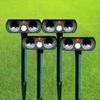 Garden Animal Repeller Solar-Powered Ultrasonic Motion-Activated