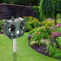 Garden Animal Repeller Solar-Powered Ultrasonic Motion-Activated