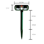 Garden Animal Repeller Solar-Powered Ultrasonic Motion-Activated