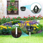 Garden Animal Repeller Solar-Powered Ultrasonic Motion-Activated