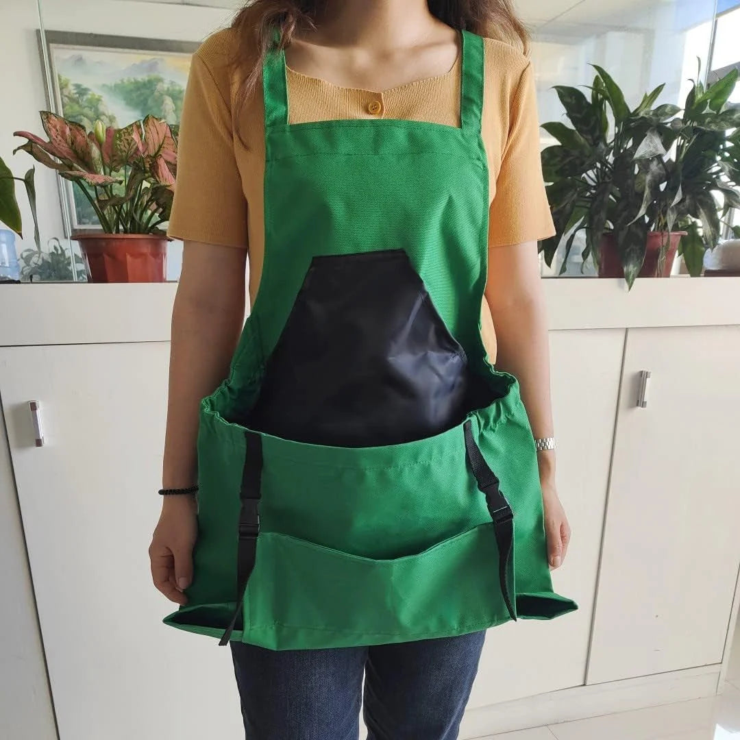 Garden Apron Water-Repellent Oxford Large Pockets