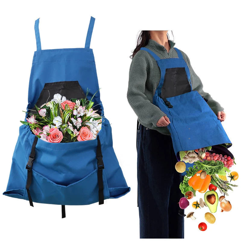 Garden Apron Water-Repellent Oxford Large Pockets