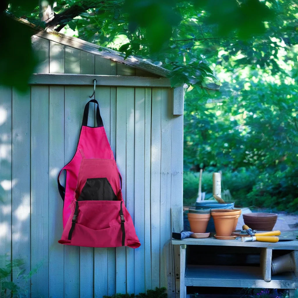 Garden Apron Water-Resistant Oxford Two Tool Pockets