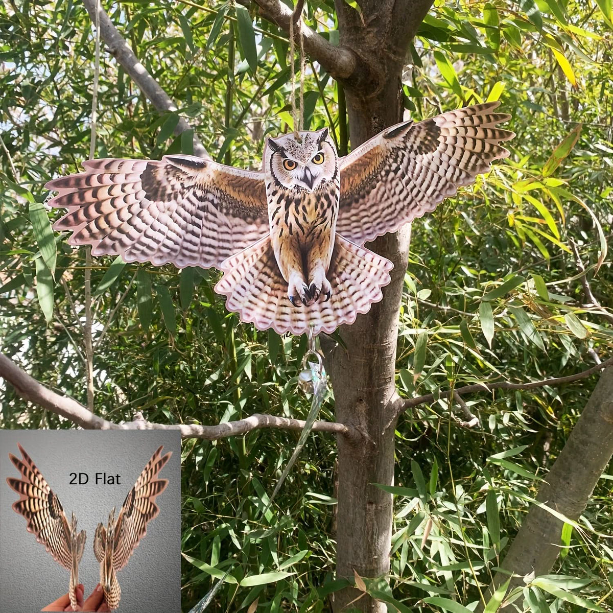 Garden Bird Deterrent Realistic Owl Weather-Resistant