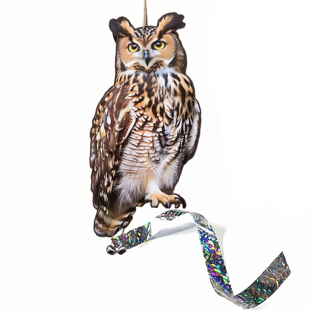 Garden Bird Deterrent Realistic Owl Weather-Resistant