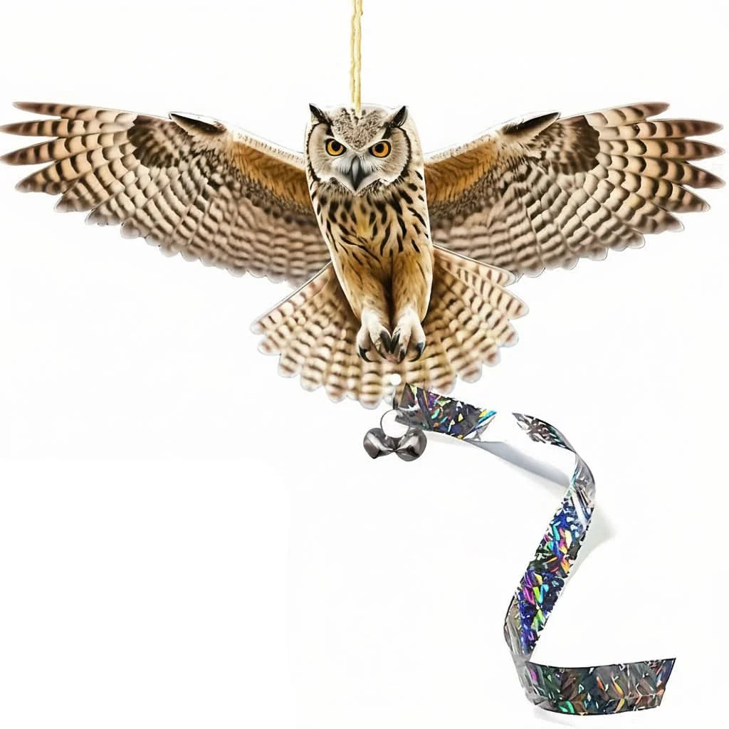 Garden Bird Deterrent Realistic Owl Weather-Resistant