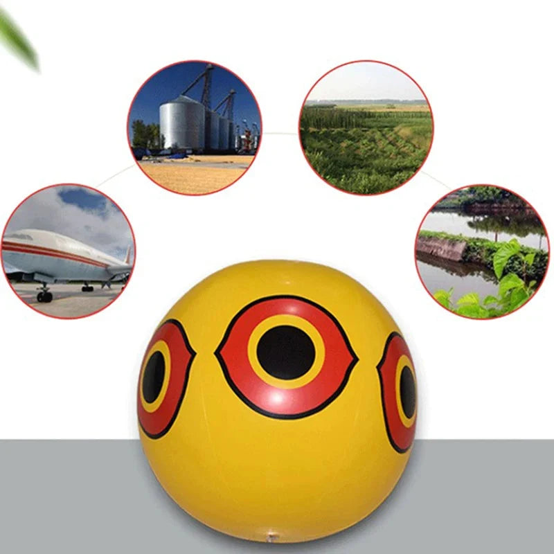 Garden Bird Scare Balloon Predator Eye Wind-Activated Tear-Resistant PVC