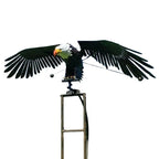 Garden Bird Sculpture Wind-Driven Weather-Resistant Metal