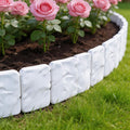 Garden Border Panel Interlocking Stone-Look Weather-Resistant
