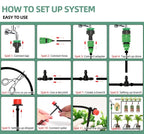 Garden Drip Kit Programmable Timer & Pressure Regulator