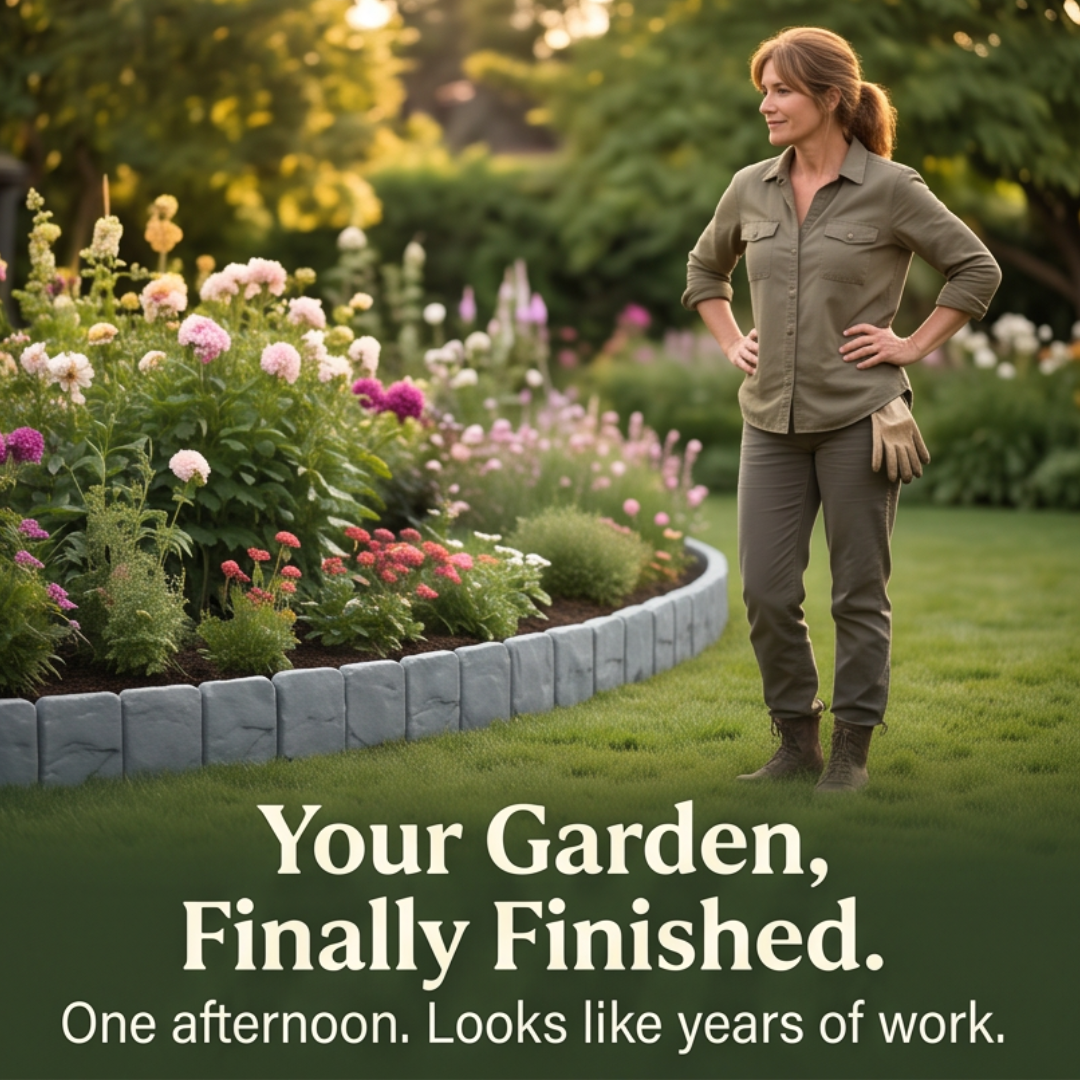 Garden Edging Faux Stone Flexible & Interlocking Panels