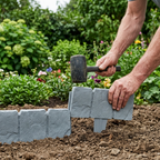 Garden Edging Panels Faux Stone Tool-Free Installation