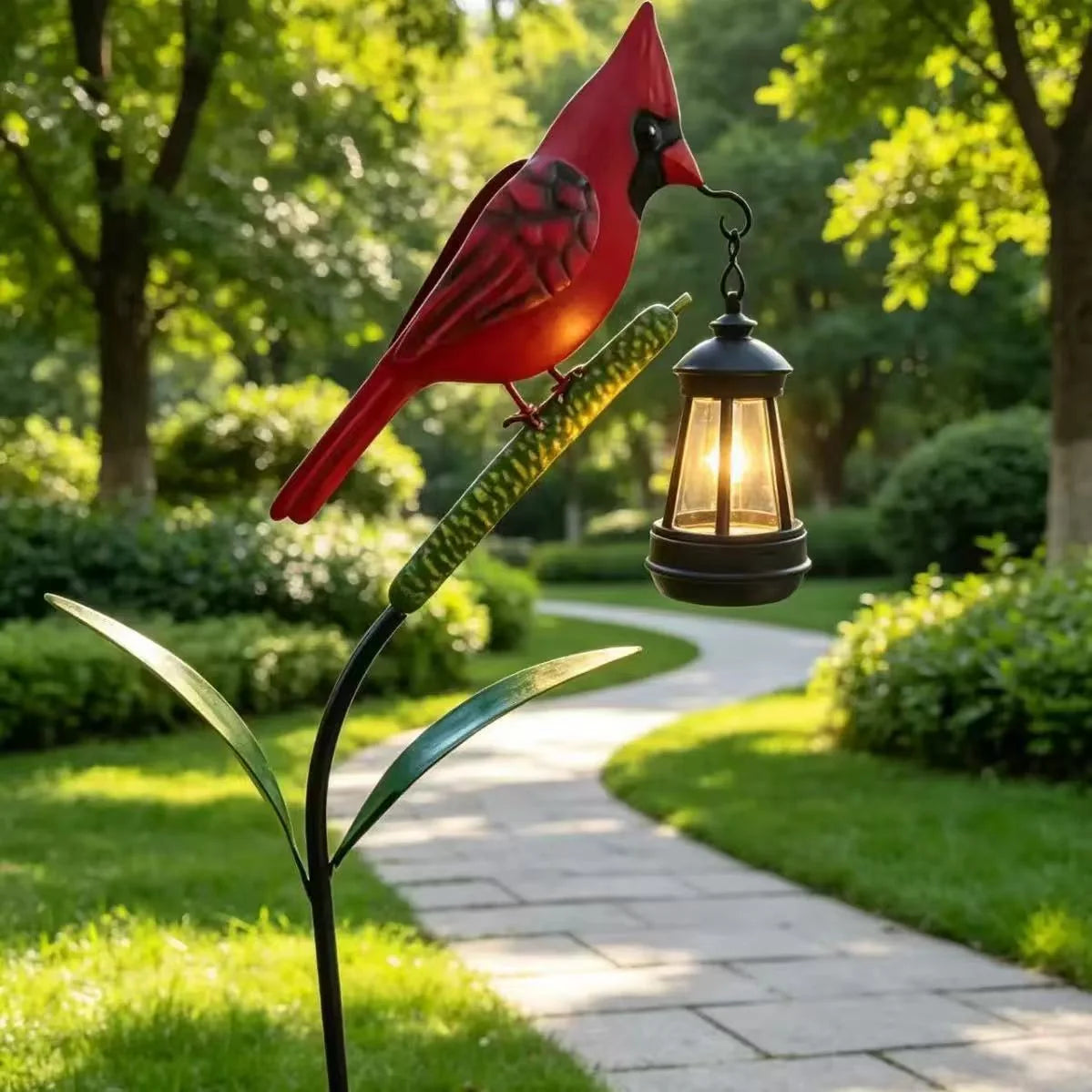 Garden Figure Lighted Bird Weather-Resistant Sturdy Stake
