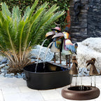 Garden Fountain Polyresin Animal Figurine With Pump