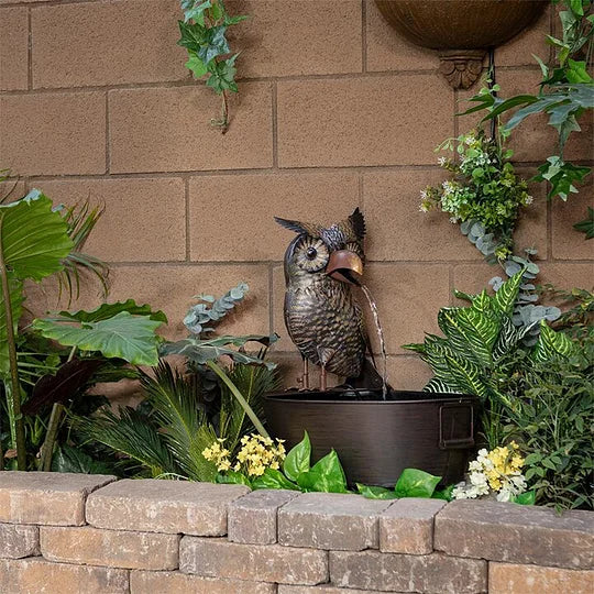 Garden Fountain Polyresin Animal Figurine With Pump