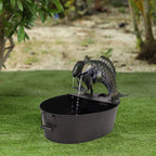Garden Fountain Polyresin Animal Figurine With Pump