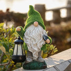 Garden Gnome Solar-Powered Automatic Dusk Sensor Resin