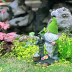 Garden Gnome Solar-Powered Automatic Dusk Sensor Resin