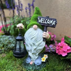 Garden Gnome Solar-Powered Automatic Dusk Sensor Resin