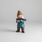 Garden Gnome Tactical Camouflage Painted Resin Weather-Resistant