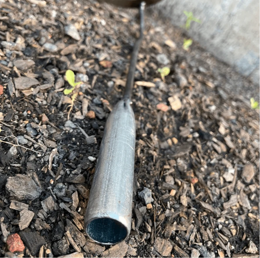 Garden Hoe Hollow Steel Blade & Non-Slip Handle