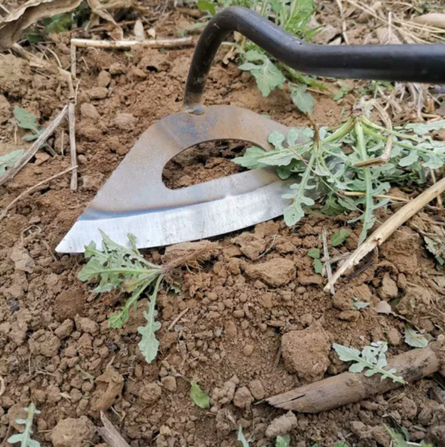 Garden Hoe Steel Hollow Blade Non-Slip Grip