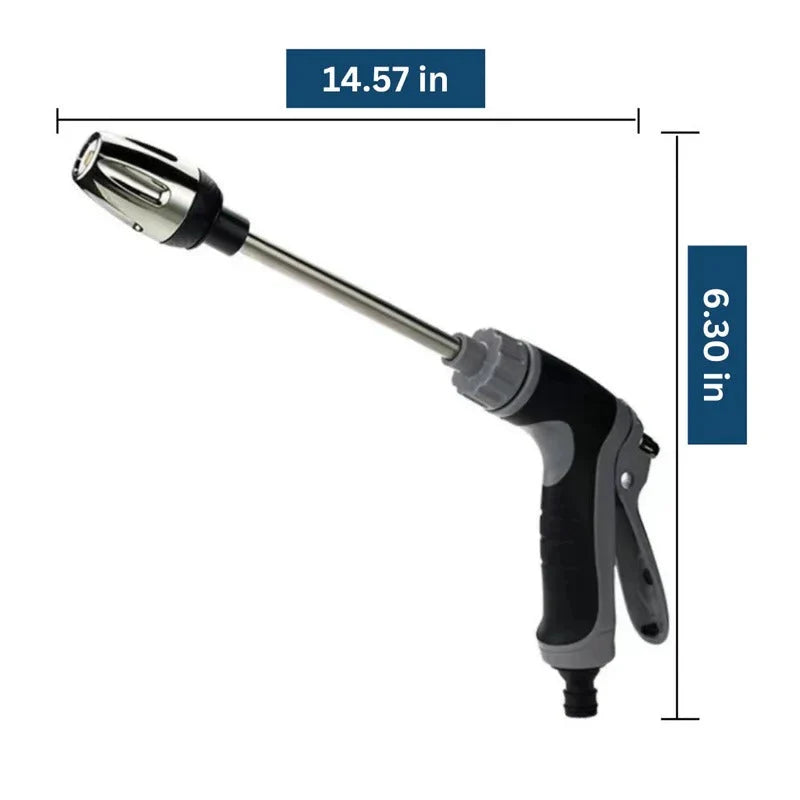Garden Hose Attachment Dual Rotating Nozzles Adjustable Spray Control