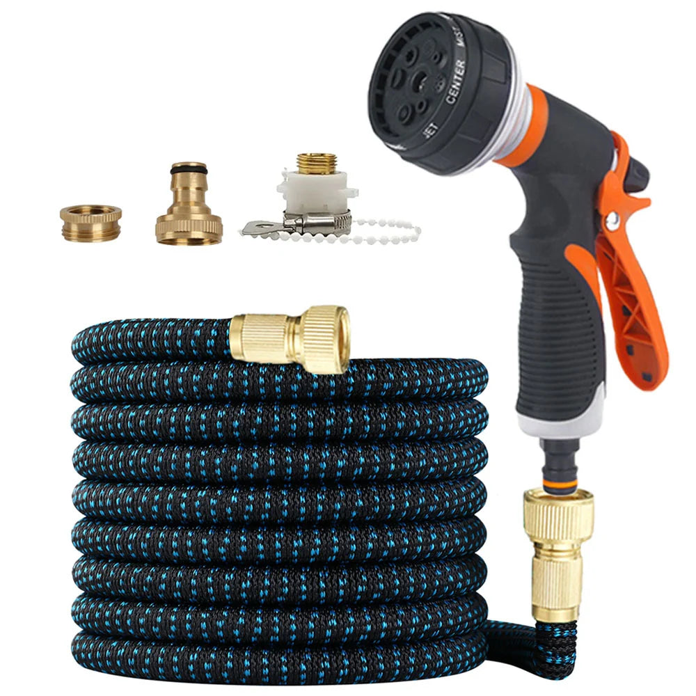 Garden Hose Non-Expanding & Kink-Resistant Flat Coil Storage