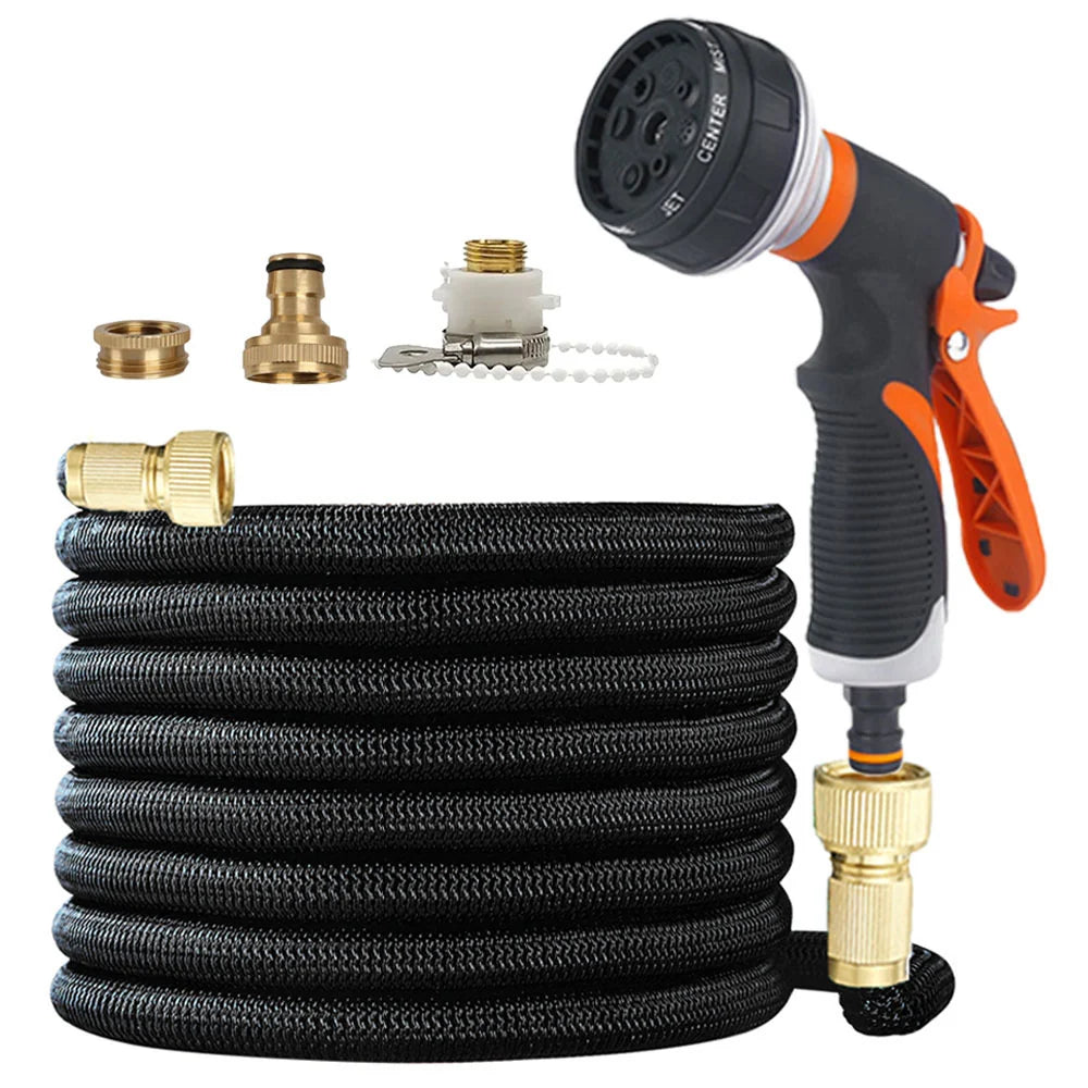 Garden Hose Non-Expanding & Kink-Resistant Flat Coil Storage