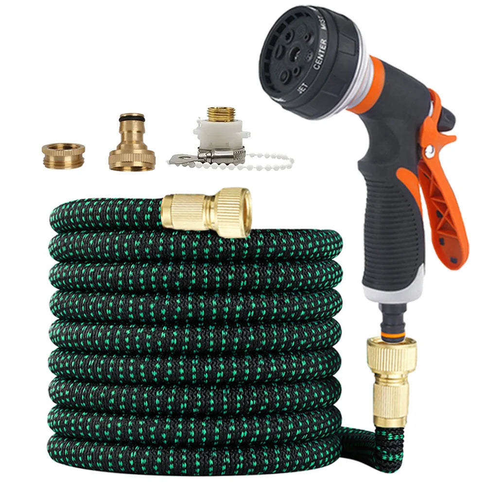 Garden Hose Non-Expanding & Kink-Resistant Flat Coil Storage