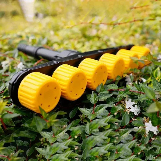 Garden Hose Nozzle Adjustable Spray Patterns Quick-Connect Water-Saving