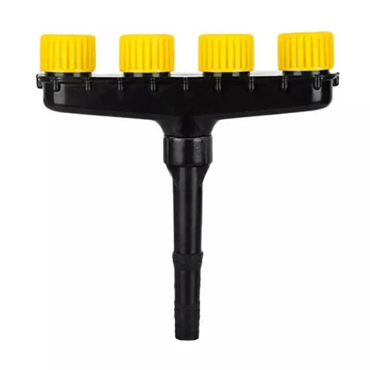 Garden Hose Nozzle Adjustable Spray Patterns Quick-Connect Water-Saving