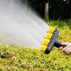 Garden Hose Nozzle Adjustable Spray Patterns Quick-Connect Water-Saving