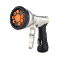 Garden Hose Nozzle Heavy-Duty Metal 9 Spray Patterns