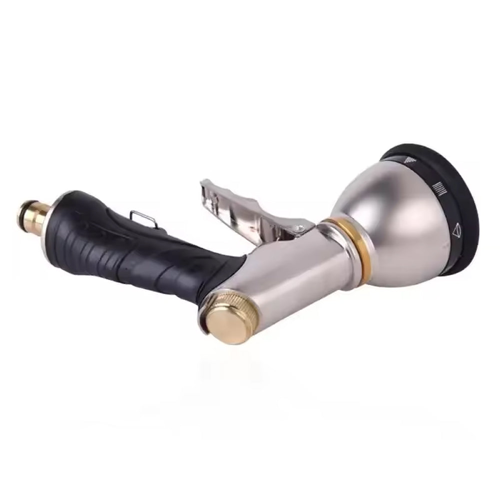 Garden Hose Nozzle Heavy-Duty Metal 9 Spray Patterns