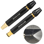 Garden Hose Nozzle High-Pressure Adjustable Spray Brass Connector