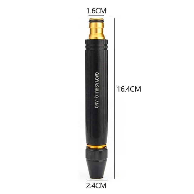Garden Hose Nozzle High-Pressure Adjustable Spray Brass Connector