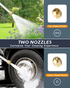 Garden Hose Nozzle High-Pressure Dual Brass Ball Valve