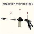 Garden Hose Nozzle High-Pressure Foam Cannon Ergonomic Handle