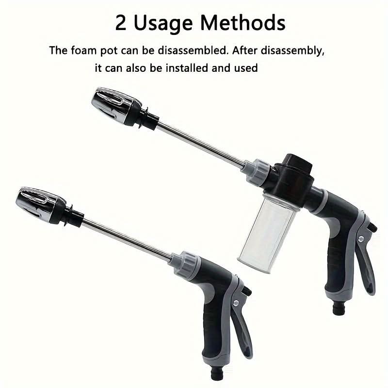 Garden Hose Nozzle High-Pressure Foam Cannon Ergonomic Handle