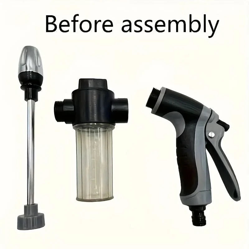 Garden Hose Nozzle High-Pressure Foam Cannon Ergonomic Handle