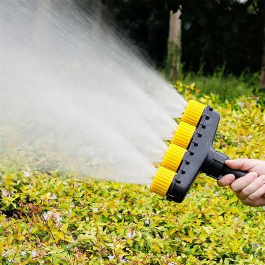 Garden Hose Nozzle Quick-Connect Adjustable Mist & Jet