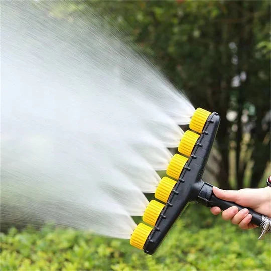 Garden Hose Nozzle Quick-Connect Adjustable Mist & Jet