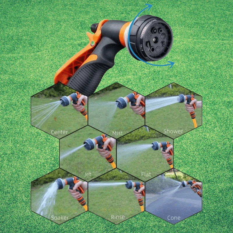 Garden Hose Sprayer 8-Mode High Pressure Ergonomic Grip